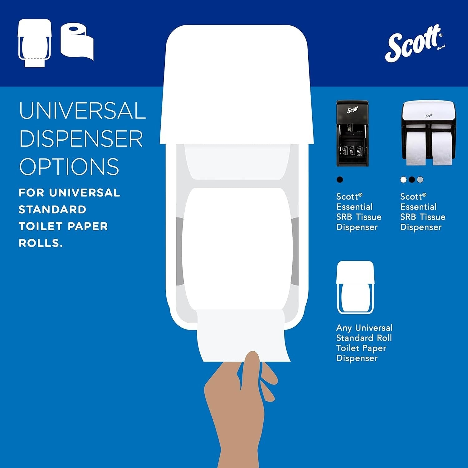 Eco-Conscious 2-Ply Toilet Tissue - 80 Rolls, Perfect for High-Traffic Restrooms