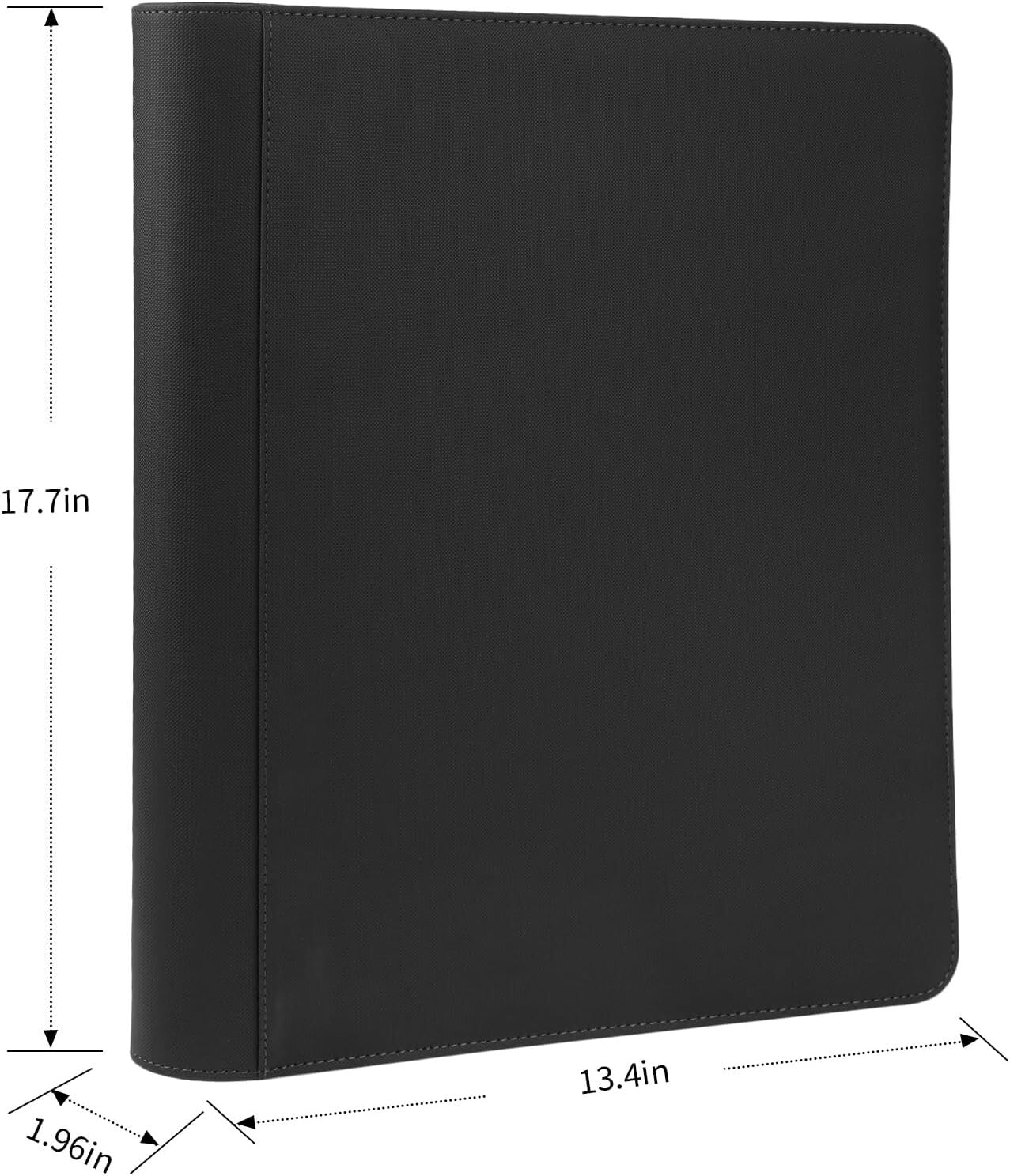 16-Pocket PU Leather Card Binder - Protect & Showcase 1000+ Trading Cards