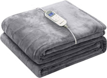 Load image into Gallery viewer, ETL Certified Heated Blanket Throw - Warm &amp; Soft for Home &amp; Camping, 72" x 84"