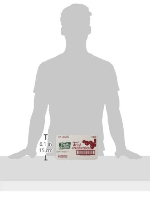 Crispy Sweet Dried Cranberries in 5lb Bulk - Flavorful Salad & Oatmeal Enhancer