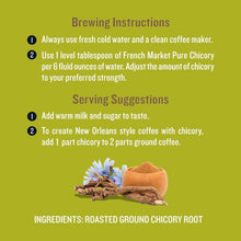 Load image into Gallery viewer, French Dark Roast Chicory - 6 x 16oz Cans, Caffeine-Free New Orleans Tradition