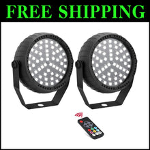 Load image into Gallery viewer, Vibrant 54 LED Strobe Lights - Remote &amp; Sound Activated for Ultimate Party Vibes