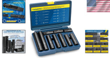 Load image into Gallery viewer, Versatile 10-Piece Lug Nut Extractor Kit - SAE &amp; Metric Compatibility for Wheels