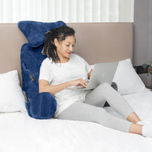 Load image into Gallery viewer, Extra Large 31'' Reading Pillow - Deluxe Backrest with Neck Roll &amp; Arm Support