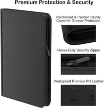 Load image into Gallery viewer, Water-Resistant 16-Pocket Trading Card Album - Secure Zip Closure Holder