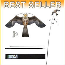 Load image into Gallery viewer, Reflective Bird Scarer Kite with Adjustable 4m Pole – Effective Farm Protection