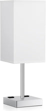 Load image into Gallery viewer, Stylish Touch Night Lamp with USB &amp; AC Outlets - Perfect for Bedroom or Office