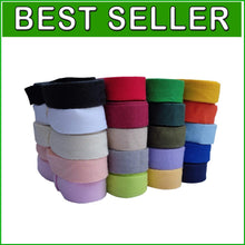 Load image into Gallery viewer, Soft &amp; Pliable Herringbone Tape - 1 Inch 100 Yards in 20 Beautiful Cotton Colors