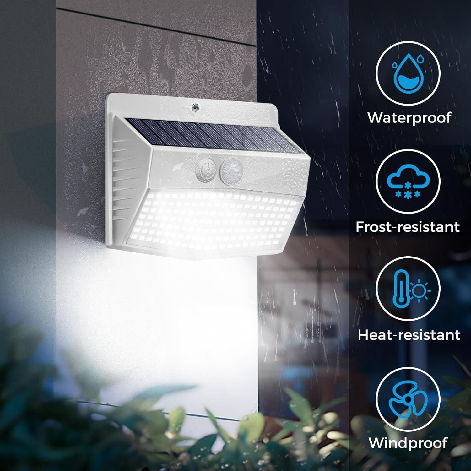 16-Pack Solar Motion Sensor Outdoor Lights - Waterproof & Energy Efficient
