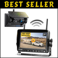 Load image into Gallery viewer, Rechargeable Wireless 1080P Rear View Camera System with Night Vision