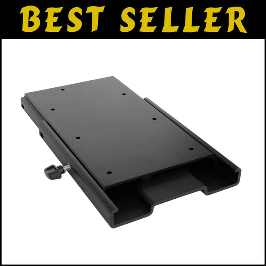 Universal Quick-Release Bow Mount for 12V Electric Trolling Motors - Black