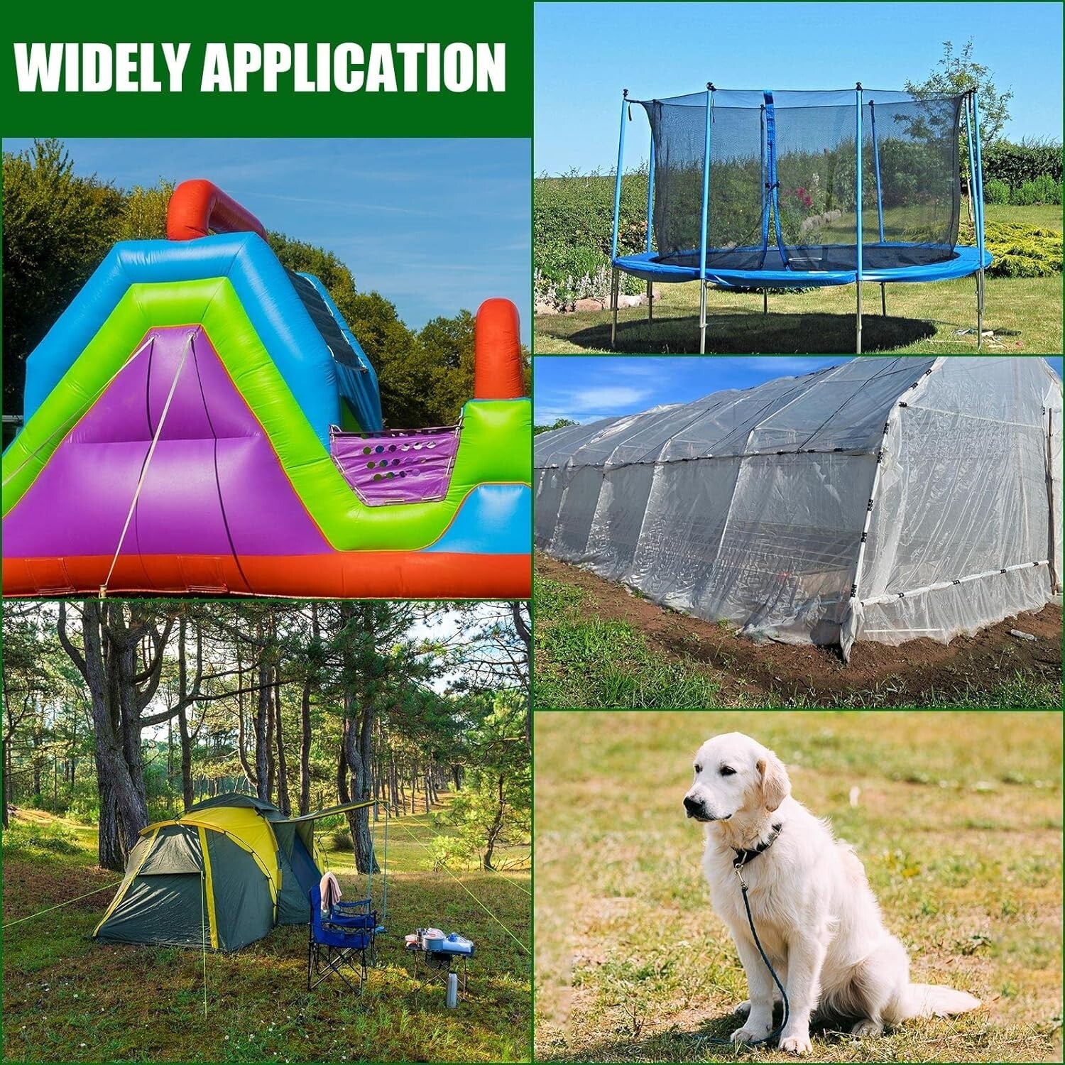 12 Heavy-Duty Black Ground Anchors - 18 Inch Earth Anchors for Outdoor Security