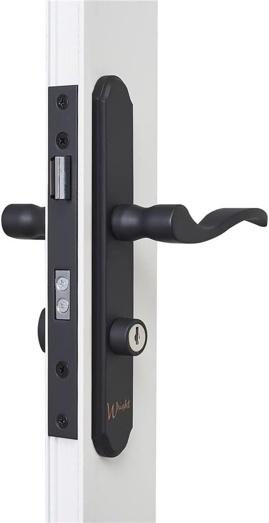 Classic Matte Black Mortise Keyed Lever Lock for Screen and Storm Doors
