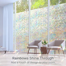 Load image into Gallery viewer, 3D Rainbow Window Film – Heat Control | Easy Install &amp; Semi-Private Cling Film