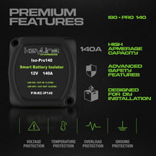 Load image into Gallery viewer, Smart 140 Amp Dual Battery Isolator Kit with Easy Installation for All Vehicles
