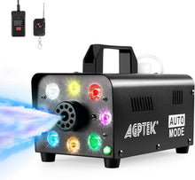 Load image into Gallery viewer, Odorless 500W Fog Machine with LED Lights &amp; Wireless Control - Perfect for Stage