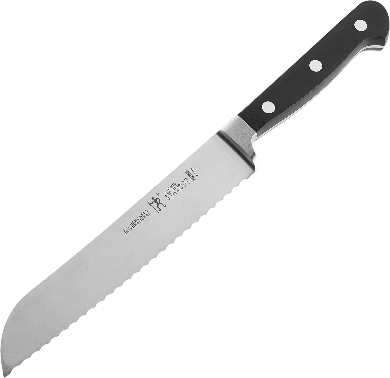 Classic 7-Inch Bread Knife - German Engineered for Precision & Durability