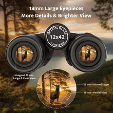 Load image into Gallery viewer, Advanced 12x42 Binoculars for Adults - Waterproof with High Clarity and Tripod