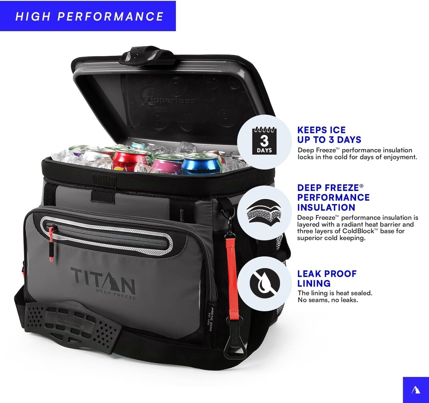 Deep Freeze Cooler with HardBody Liner - Perfect for Picnic, Fishing & Camping