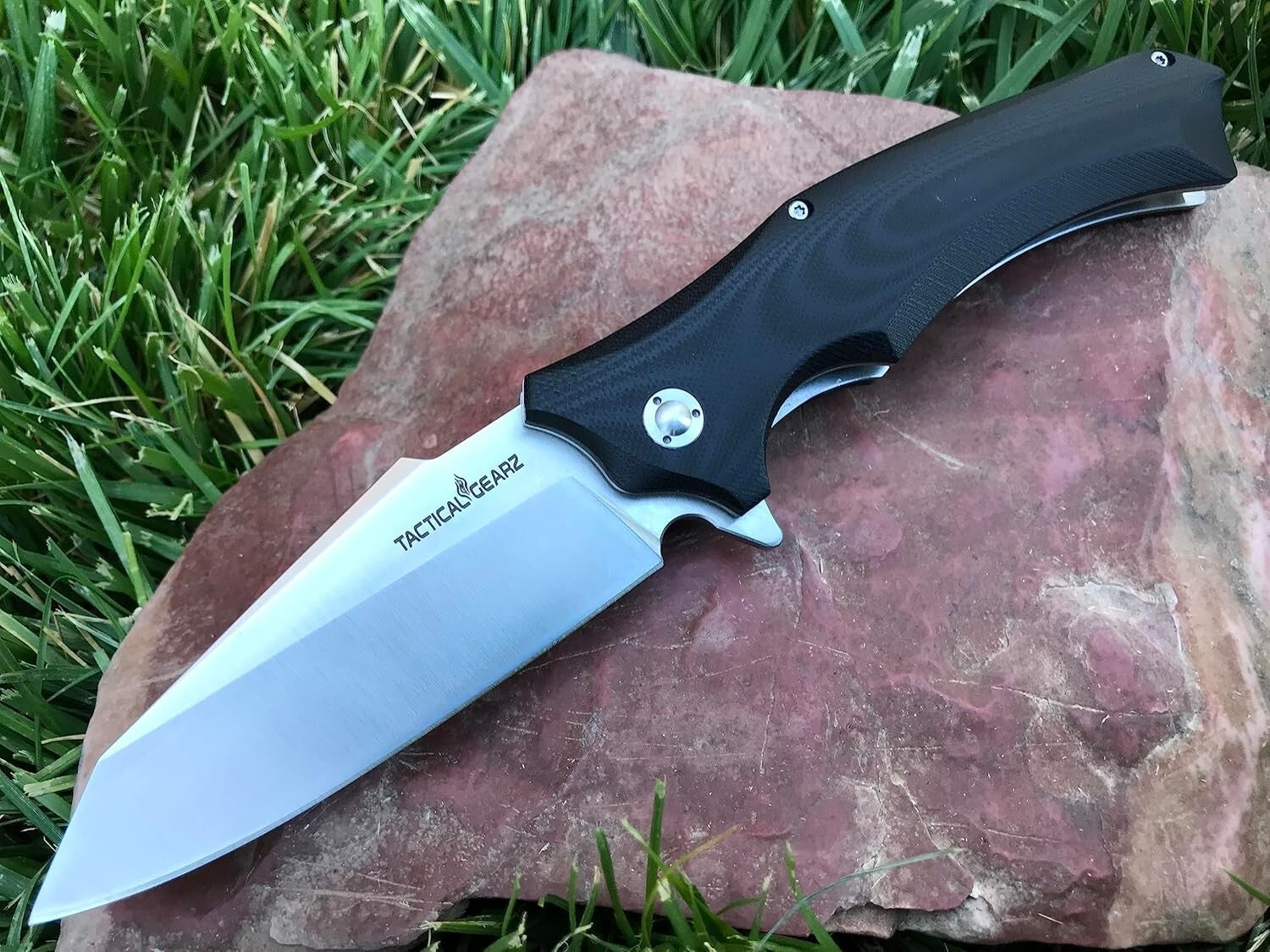 High-Performance G10 Folding Knife - Reliable 9Cr18MoV Blade & Clip Sheath