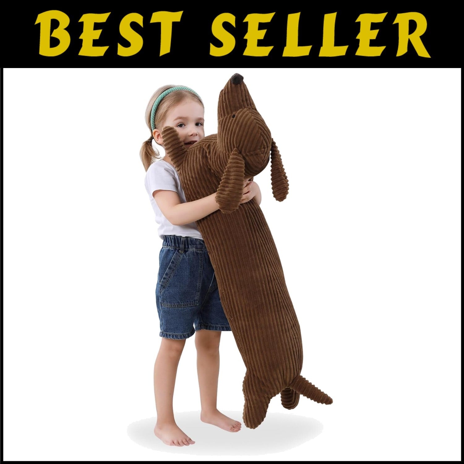 Cute 36-Inch Dachshund Stuffed Animal - Perfect Gift for Kids and Animal Lovers