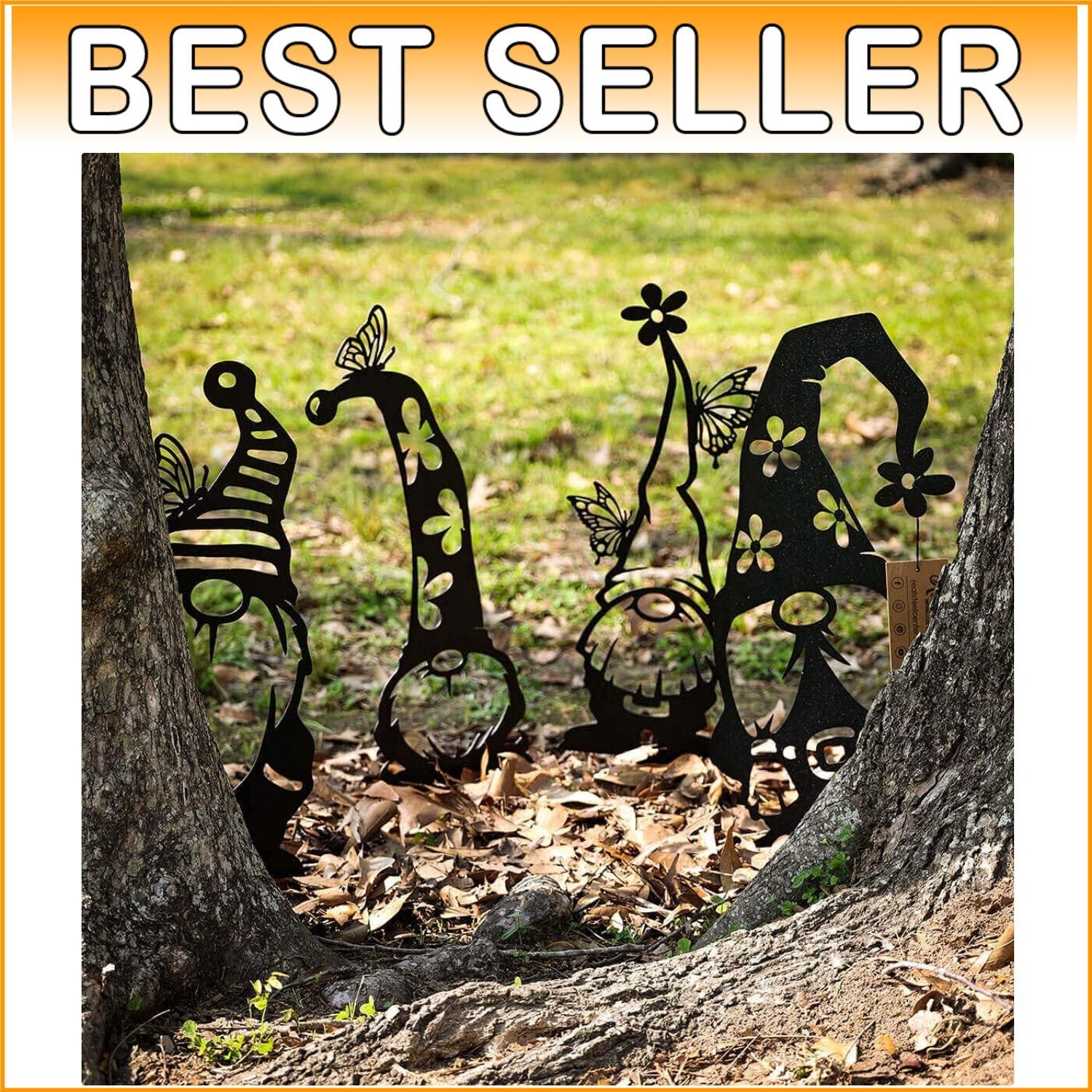 Charming 4 Pack of Handcrafted Garden Gnomes - Perfect Gift for Gardeners