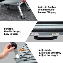 Load image into Gallery viewer, 19'' x 14.5'' RV Step Stool with Non-Slip Gripper Strips - Safe Access for All