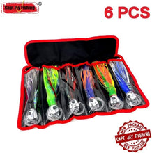 Load image into Gallery viewer, 9-Inch Fishing Trolling Lures, 6 Mixed Colors - Perfect for Big Game Fishing