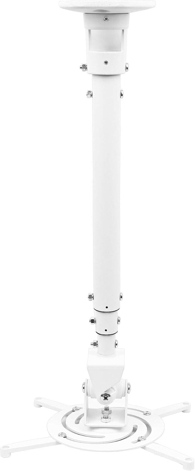 Full Motion Universal Ceiling Projector Mount - Adjustable Height & Extendable