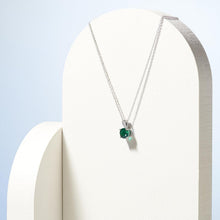 Load image into Gallery viewer, Stylish Created Emerald Birthstone Pendant Necklace 18" - Perfect Gift Idea