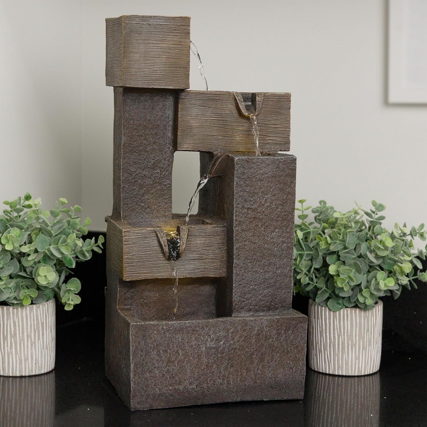 Durable 19" LED Illuminated Water Fountain – Perfect for Indoor & Outdoor Use