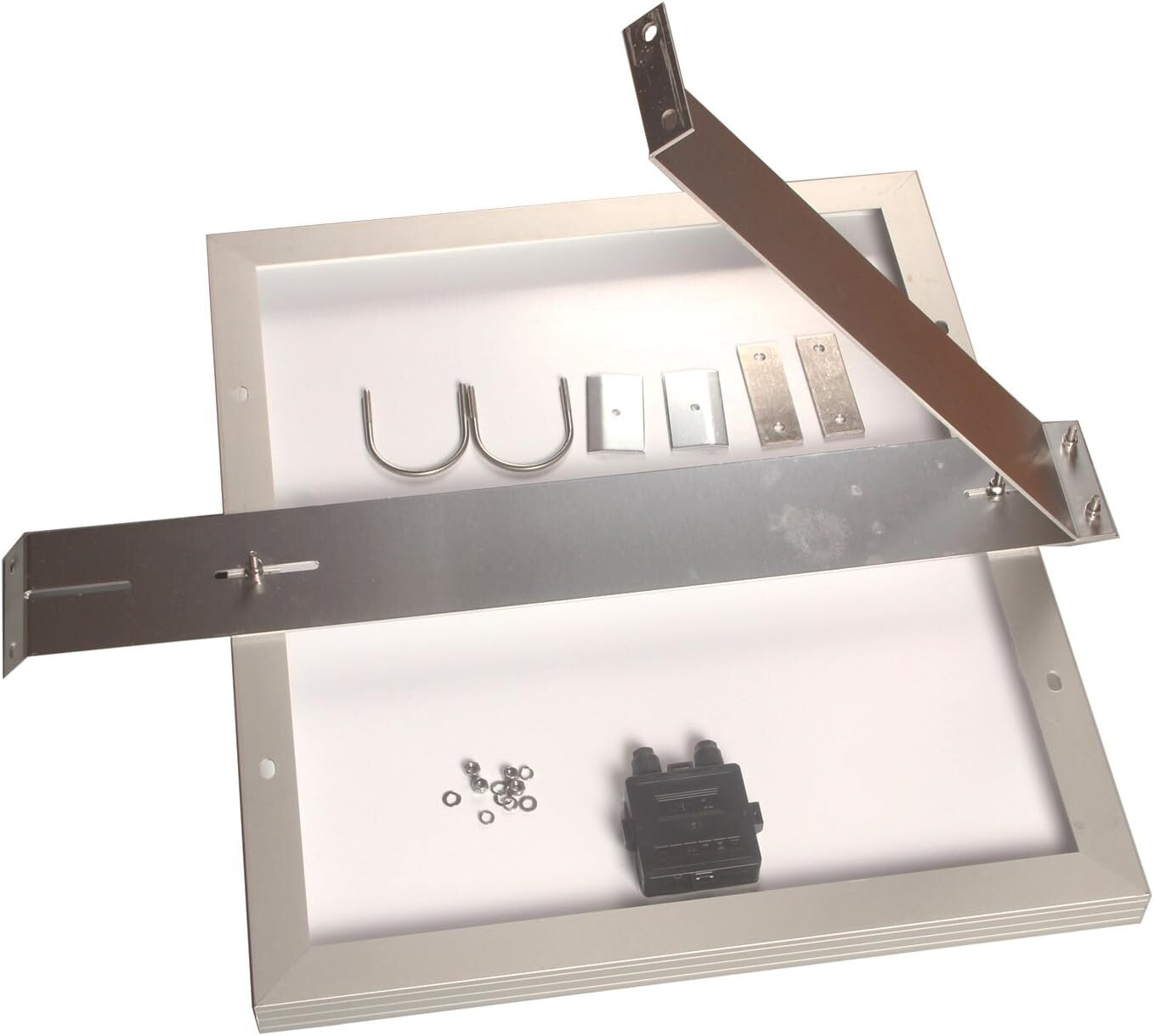 Durable Aluminum Solar Panel Mounting Rack for 30W - 60W with 2-inch Pole Fit