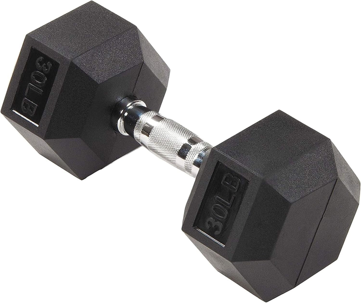 Reliable 30lb Hand Weights - Rubber Encased Dumbbells for Full Body Workouts