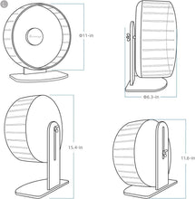 Load image into Gallery viewer, Super Silent 11-Inch Hamster Exercise Wheel with Adjustable Stand for Quiet Play