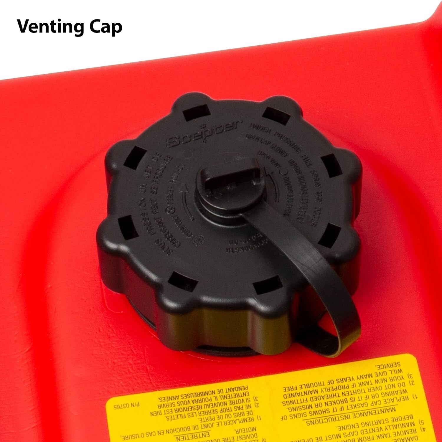 9-Gallon Portable Marine Fuel Container with Vented Cap - Safe & Reliable