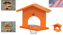 Load image into Gallery viewer, Eco-Friendly Oriole Bird Feeder - Amish-Made Poly Lumber, Orange Color