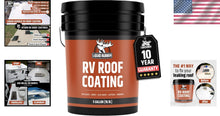 Load image into Gallery viewer, Flexible Waterproof RV Roof Sealant - 5 Gallon Brilliant White Coating for RVs