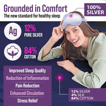 Load image into Gallery viewer, Premium King Fitted Sheet with 12% Silver &amp; 84% Organic Cotton for Better Sleep