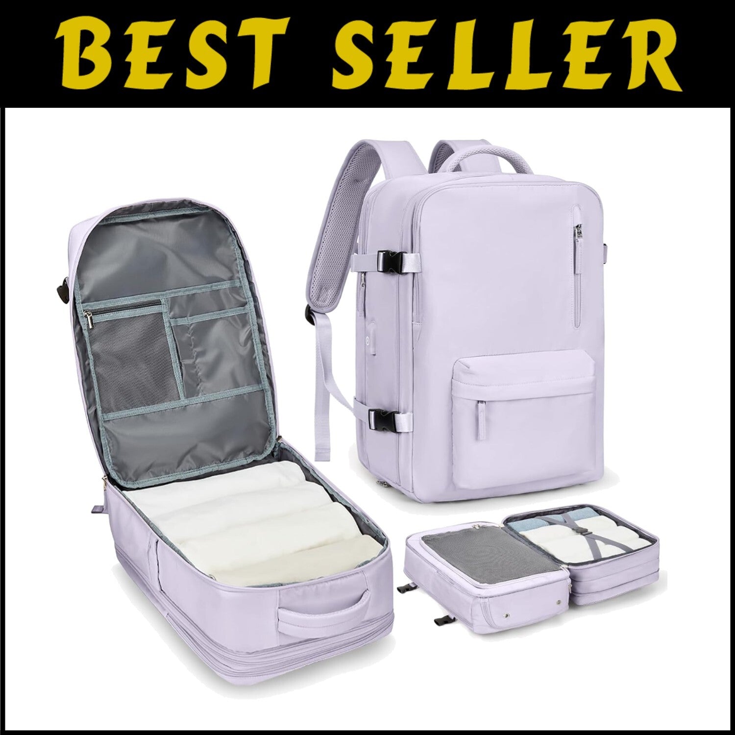 Expandable Carry-On Travel Backpack - Flight Approved for Business & Leisure
