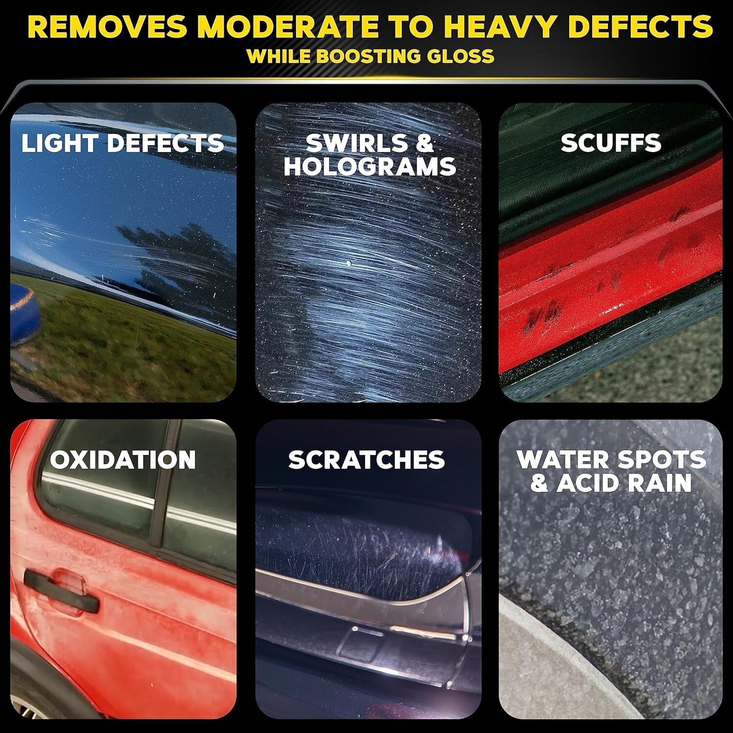 Mirror Finish Car Polish Kit - Meguiar's M105 Compound & Applicators Included