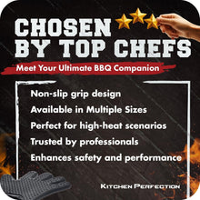 Load image into Gallery viewer, Waterproof XL BBQ Gloves with Non-Slip Grip - Complete Grilling Set with Bonuses