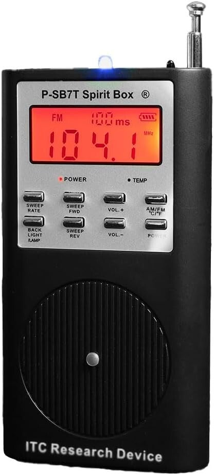P- Spirit Box for Ghost Communication - Enhanced Sweeps & Built-in Flashlight