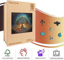 Load image into Gallery viewer, Luxurious Wooden 500-Piece Puzzle - Inspiring Tree of Life Design for Relaxation
