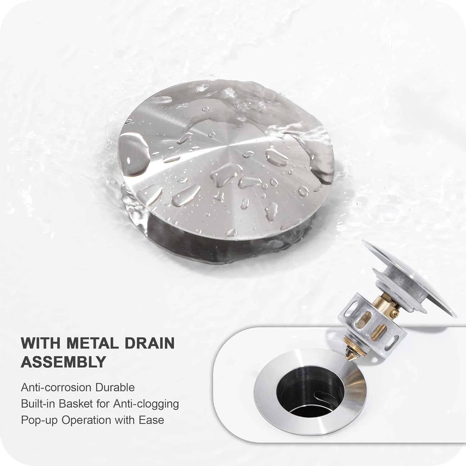 Sophisticated Brushed Nickel 8 Inch Waterfall Faucet with Easy Installation Kit