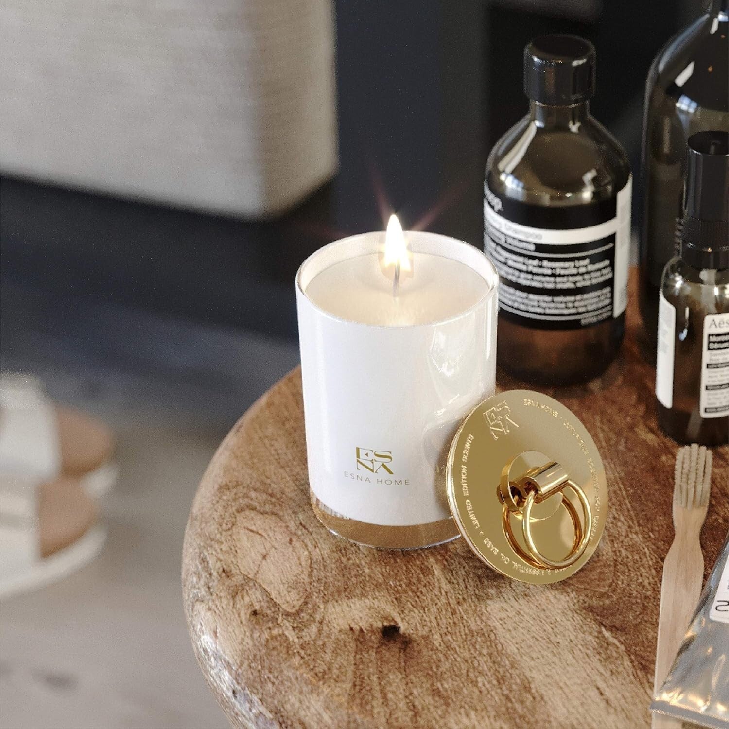 50+ Hour Lavender Scented Candle - Clean Burn Soy Wax for Mindful Relaxation