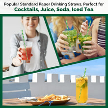 Load image into Gallery viewer, Sturdy 1000 Count Biodegradable Paper Straws - Perfect for Hot &amp; Cold Drinks