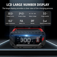 Load image into Gallery viewer, 3-Level Adjustable Current Battery Charger - 30 Amp Lithium and AGM Desulfator