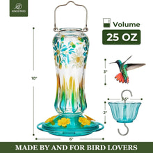 Load image into Gallery viewer, Hanging Glass Hummingbird Feeders - Gold Award Winning Design &amp; Flavor Saver
