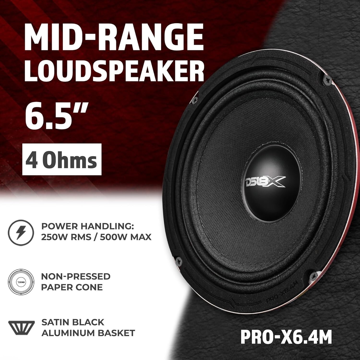 6.5" Midrange Loudspeaker - Premium 250W RMS for Enhanced Audio Experience