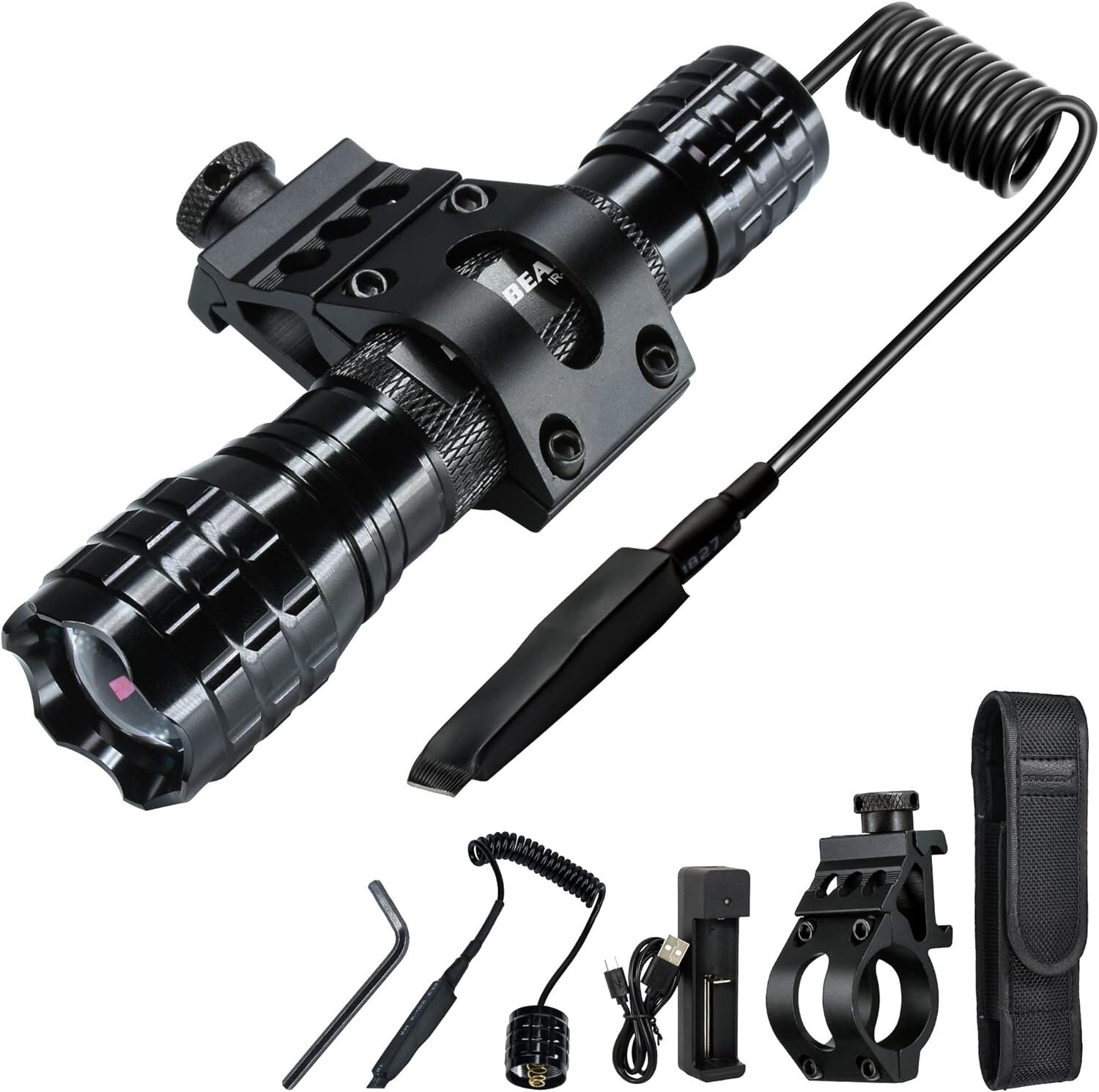 Adjustable Focus Infrared 850nm Flashlight - Perfect for Hunting and Observation